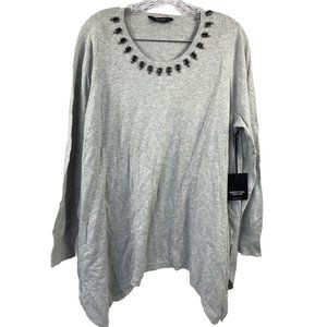 Simply Vera Vera Wang Women's Grey Sweater